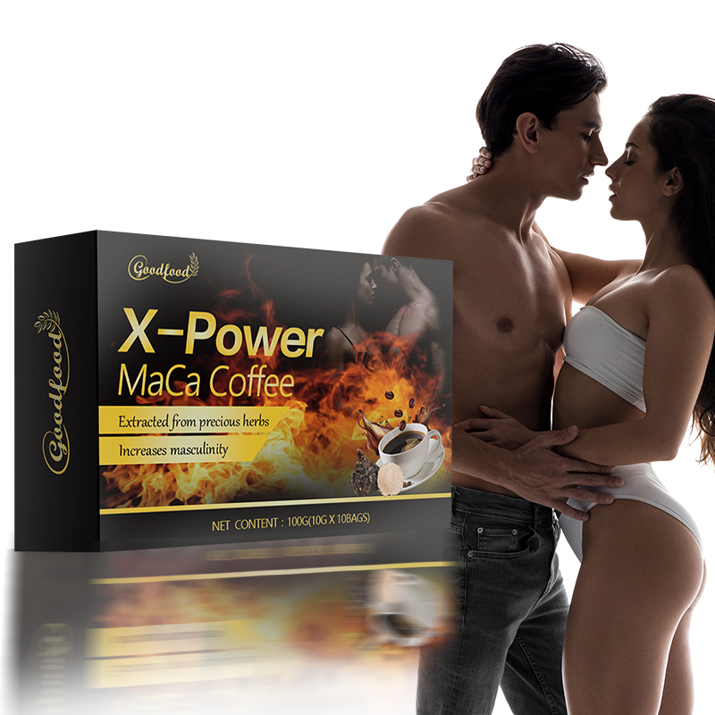 Man X Power Energy Chocolate Instant Coffee For Men Private Label Kidney Maca Ginseng Dietary Supplement Fruit Vitality Boosting