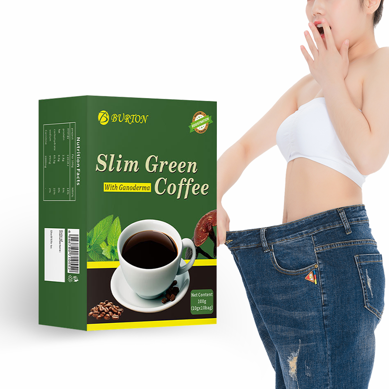 Factory Wholesale Fast & Safe Slimming Green Coffee Powder Natural Weight Loss Burning Fat Detox Chocolate Flavor Instant Coffee