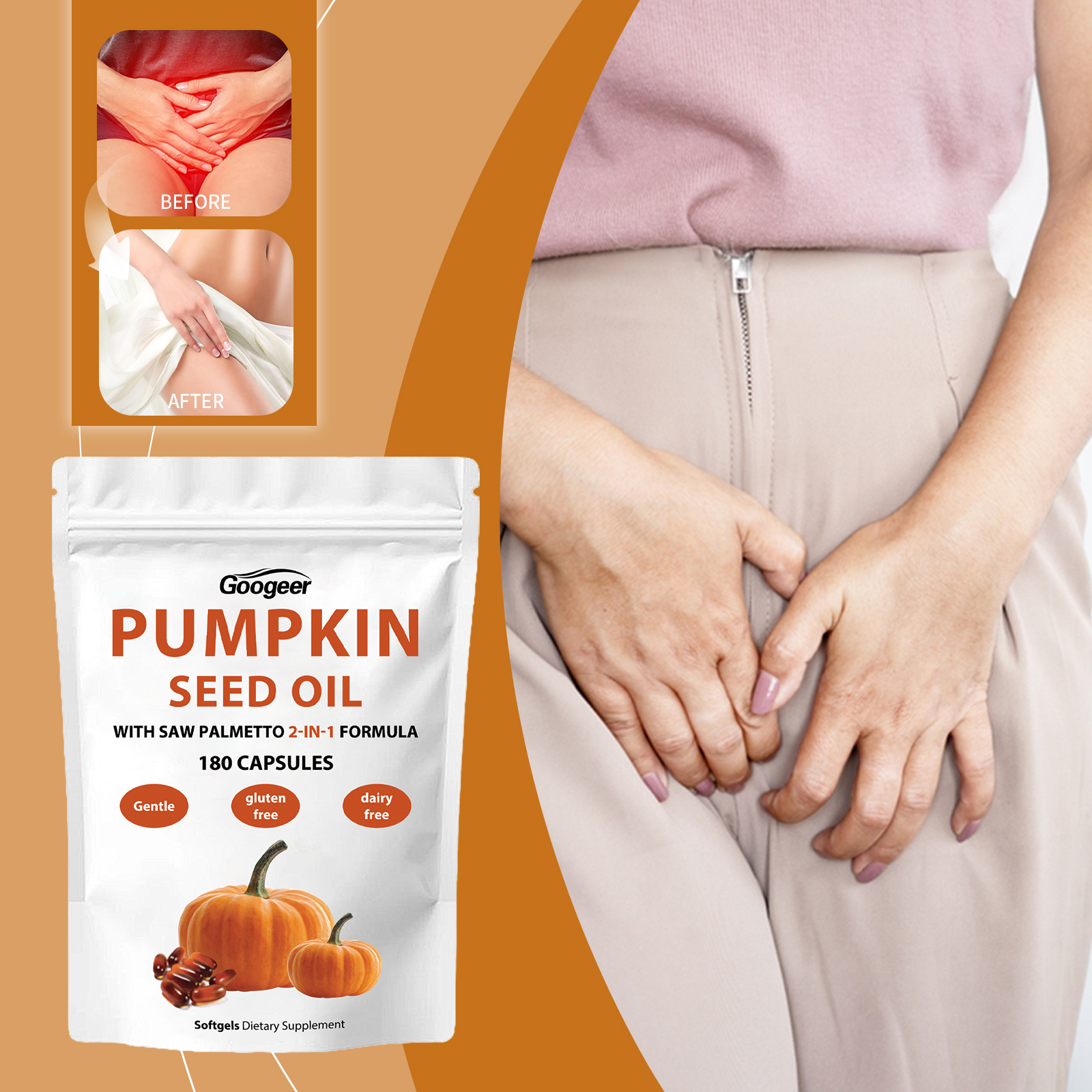 Hot Selling Soft Capsule Extract Pumpkin Seed Oil Antioxidant Health Supplements Soft Capsule