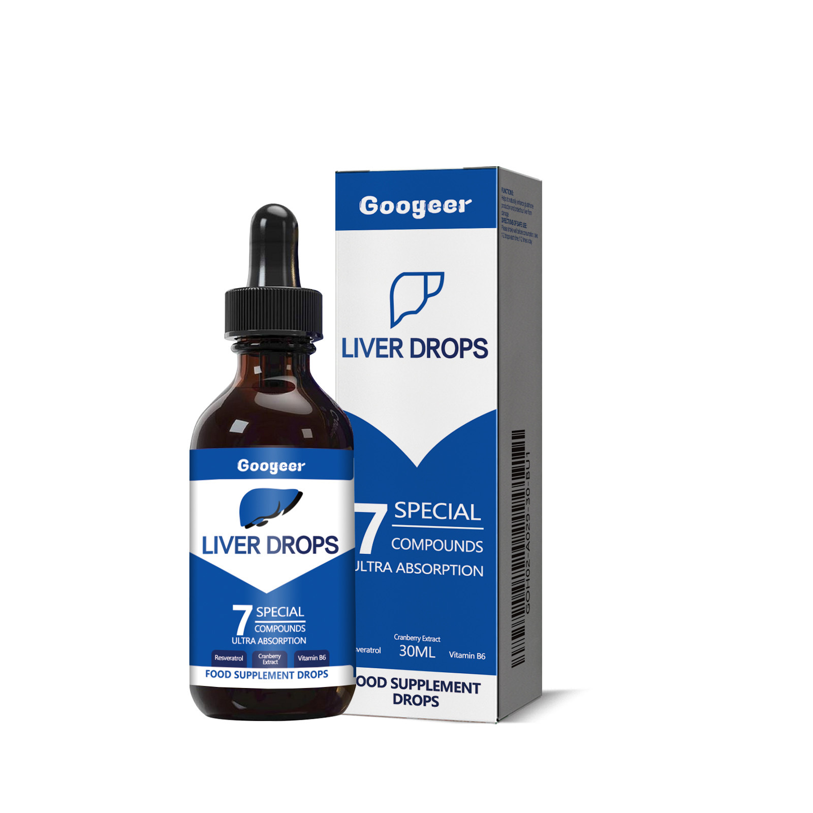 Premium Fast-acting Oral Liquid Herb Liver Drops Adult Applicable Cleanse & Repair Food Supplement