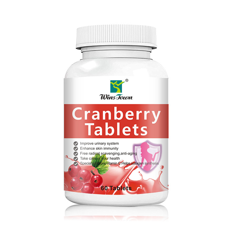 Cranberry Dietary Supplement Tablets,60-count For Urinary & Skin Wellness Support