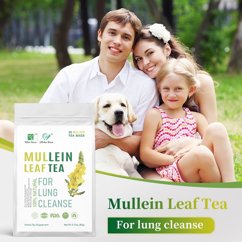 Mullein Leaf Herbal Tea Bags,30-count For Respiratory Wellness Support