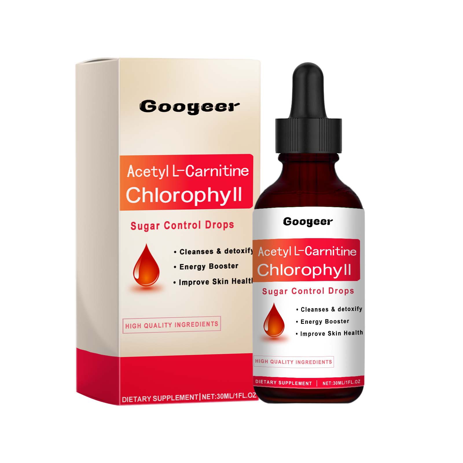 Hot Adult Sugar Control Drops Oral Liquid Body Treatment Acetyl L-carnitine Chlorophyll Drops For Health And Vitality