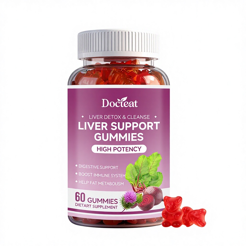 Herbal Liver Wellness Gummies Digestive Balance Chewable Plant Extract Daily Body Nutritional Supplement Gummies
