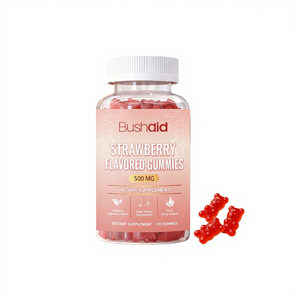 Oem Strawberry-flavored Nutrient-balanced Gummies Improve Memory & Sleep Women's 60-count