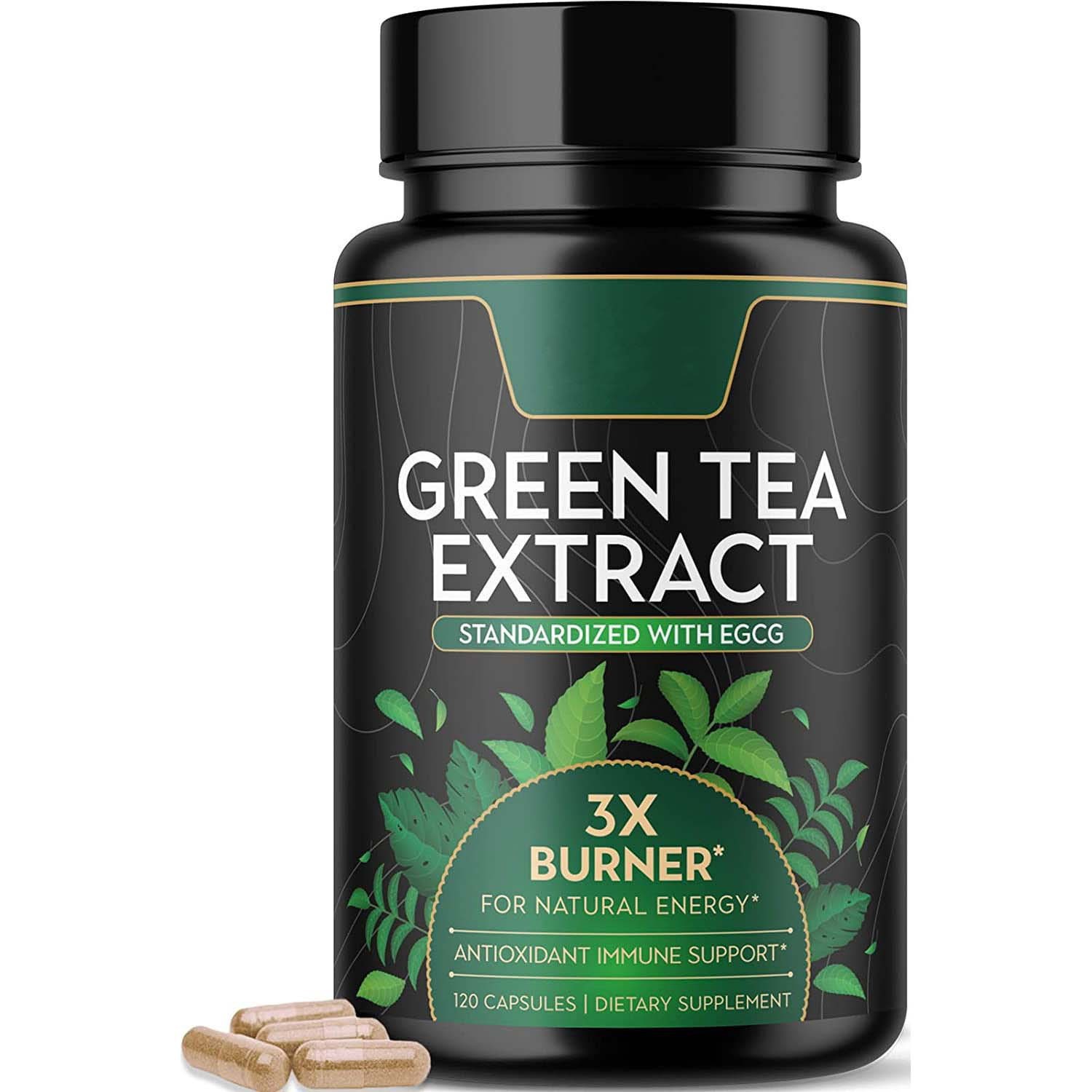 Premium Natural Standardized Green Tea Extract Capsules With Egcg For Weight Management Daily Energy Capsules