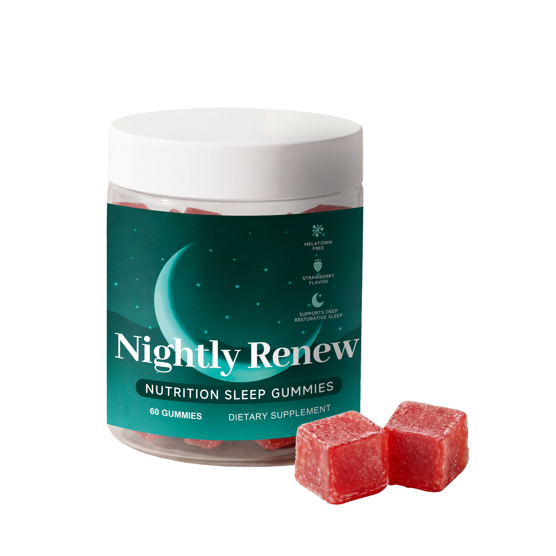Sleep-support Gummies 60 Count Memory Support Soft Chews For Gentle Daily Care And Comfortable Night's Sleep